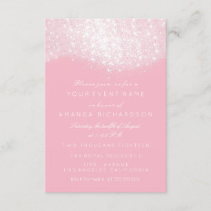 Glittrande Silver Grå Vit Rosa Pasta Vit Elegant Inbjudningar