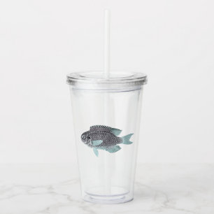 Glittrande Silverfisk Take Away Mugg