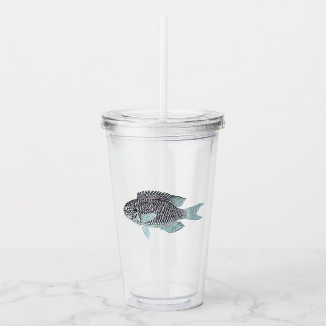 Glittrande Silverfisk Take Away Mugg (Framsida)