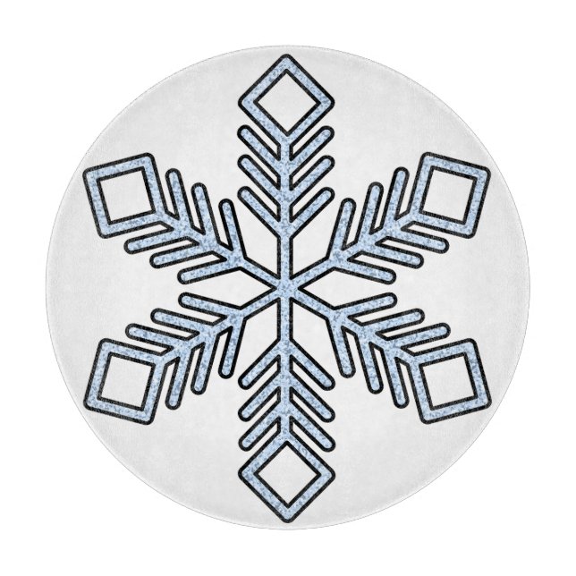 Glittrande Snöflinga - Bebis Blåa Grenar (Framsidan)