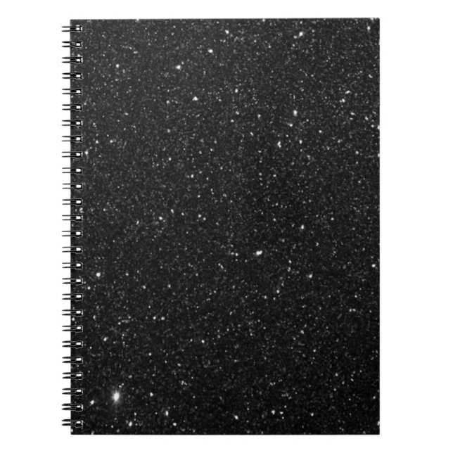 Glittrande svart glitter skinande anteckningsbok (Framsidan)