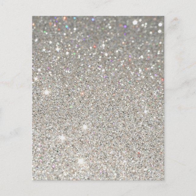 Glittrande tom folder flygblad (Framsidan)