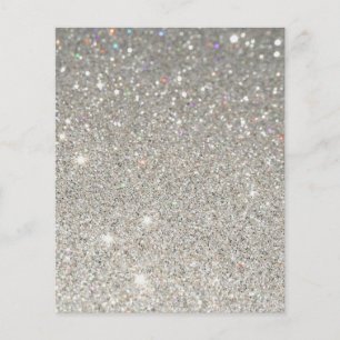 Glittrande tom folder flygblad