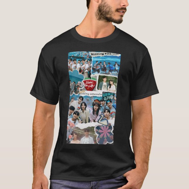 glittrande vattenmelon t shirt (Framsida)