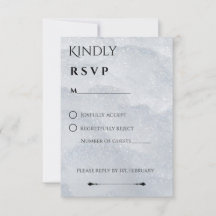 Glittrande Vinter RSVP-kort