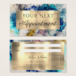 Glittren guld silver visitkort