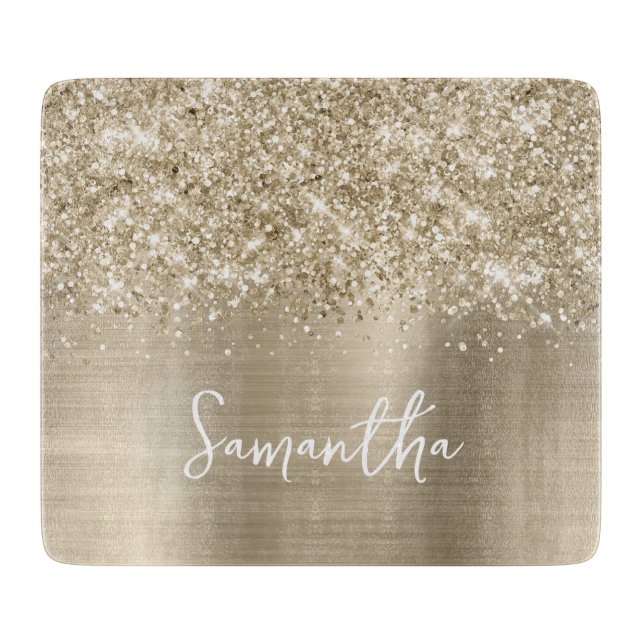 Glittrig blekgul glamour namn (Framsidan)