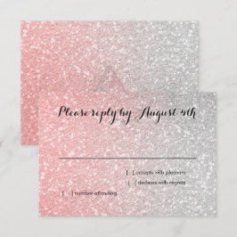Glittrig Gradient RSVP Korall OSA Kort