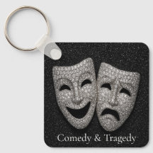 Glittrig komedi & tragedi dramamask