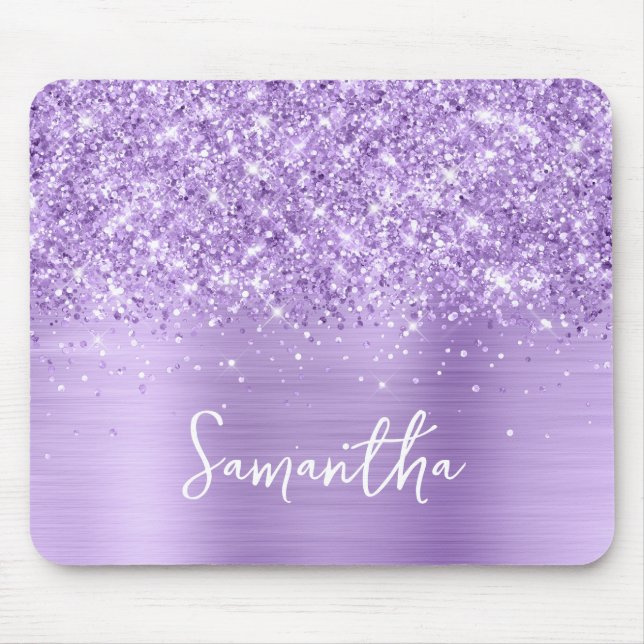 Glittrig Lavendel Glam Namn Musmatta (Framsidan)