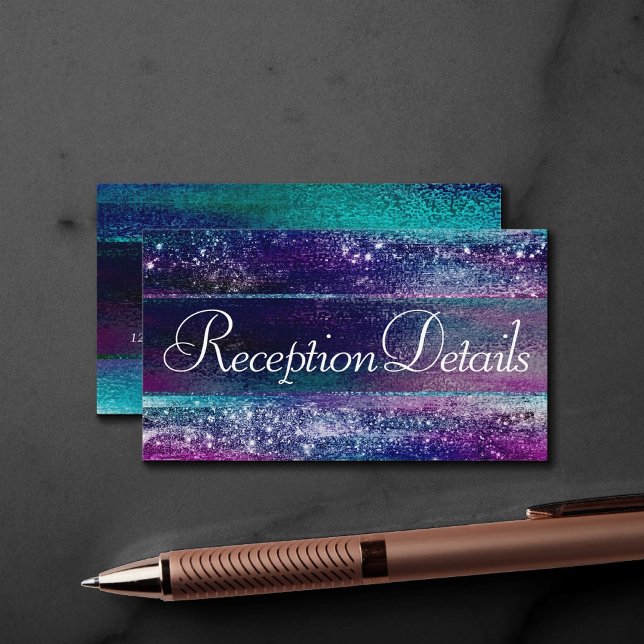 Glittrig minimalism | Holografisk ombré-reception Tilläggskort (Skapare uppladdad)