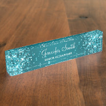 Glittrig Mörk Turkos Gradient