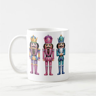 Glittrig nötknäppare jul familj snygg jul kaffemugg