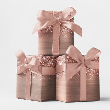 Glittrig Rosa Guld Glam