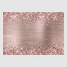Glittrig Rose Guld Ombre Folie