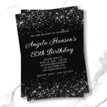 Glittrig svart 50-årsdag