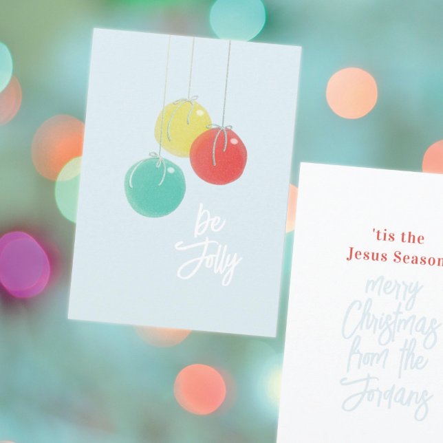 Glittriga julgranskulor platt kort (Skapare uppladdad)