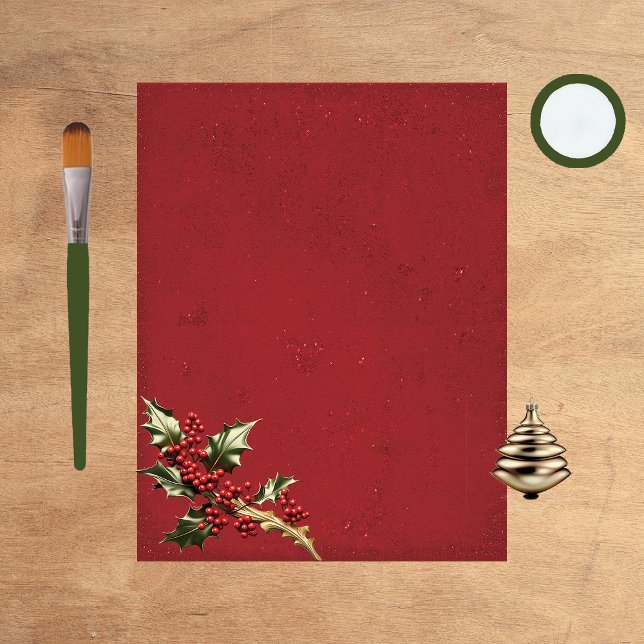 Glittrigt julrött scrapbookpapper (Skapare uppladdad)