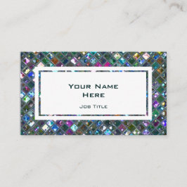 Glitz belägger med tegel mångfärgad rektangel för visitkort