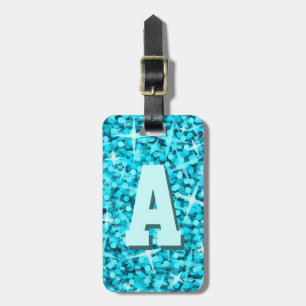 Glitz Blue-bagagetapp 2 sidor Bagagebricka