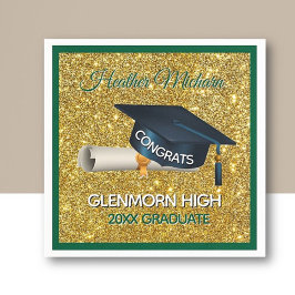 Glitz! Fun, Custom Graduation Paper Napkin Pappersservett