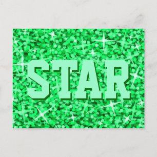 Glitz-Gröntens "STAR"-vykort Vykort