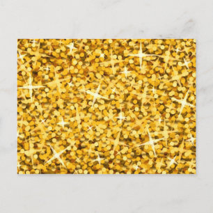 Glitz "Guld"-vykort Vykort