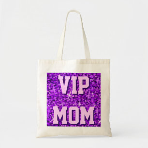 Glitz Lila "VIP MAMMA" till säcken Tygkasse