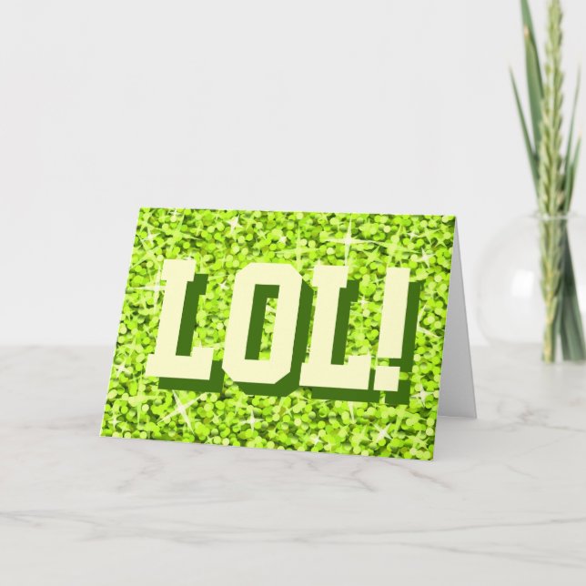 Glitz Lime 'LOL!' 'Grattis på födelsedagen'-kort Kort (Framsida)