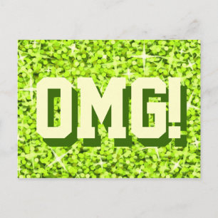 Glitz Lime 'OMG!'-vykort Vykort