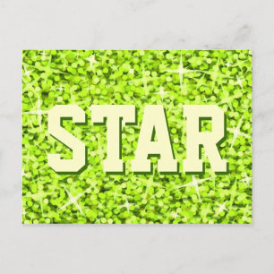 Glitz Lime 'STAR'-vykort Vykort