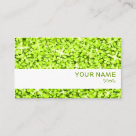 Glitz Lime white rand-visitkortsmall Visitkort