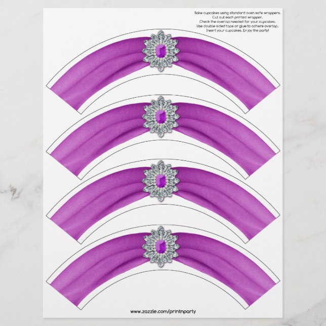 Glitz och Glam Cupcoa Wrap - Cerise (Framsida)