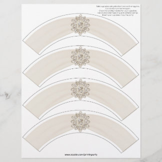 Glitz och Glam Cupcoa Wrap - Cream