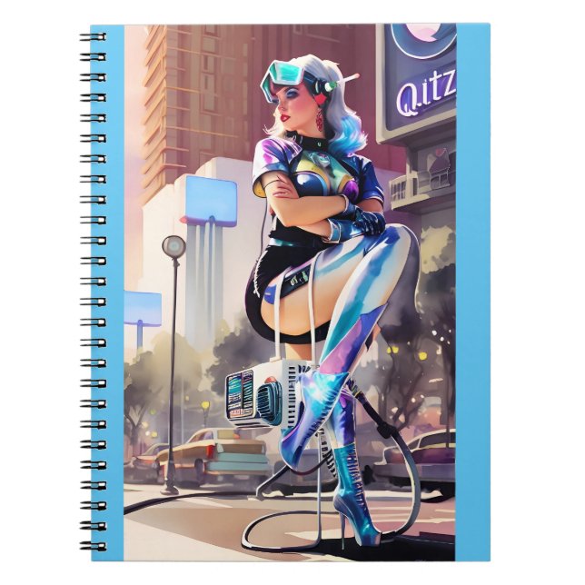 Glitz, Qitz och Glamor Ken Gage Art. Anteckningsbok (Framsidan)