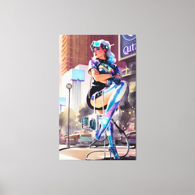 Glitz, Qitz och Glamor Ken Gage Art. Canvastryck (Framsida)