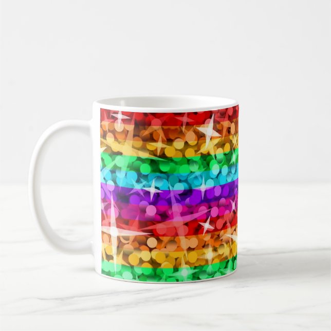 Glitz Rainbow mugg (Vänster)