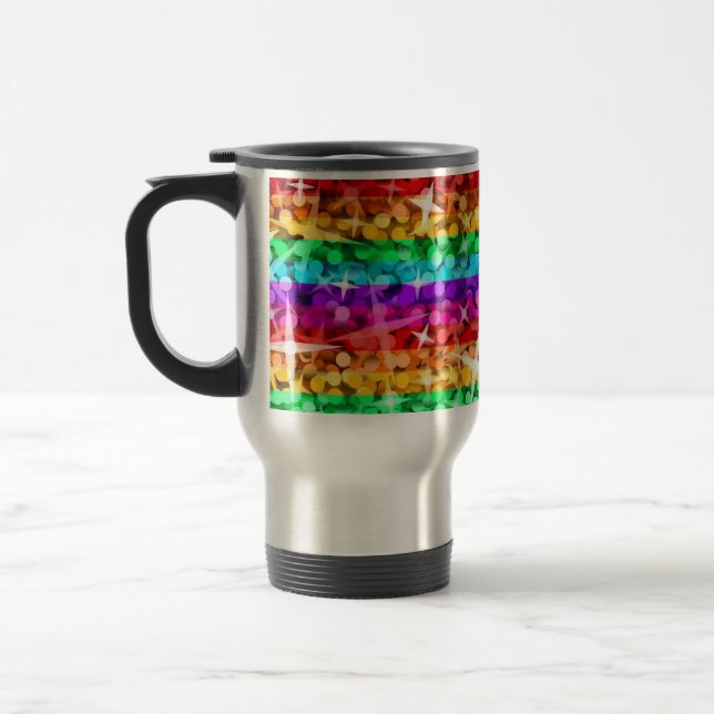 Glitz Rainbow trip/pendlare mugg (Vänster)