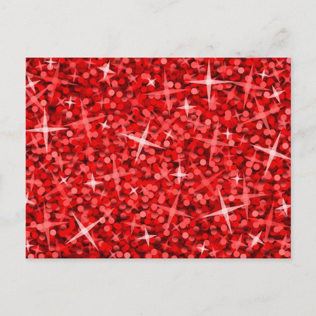 Glitz Red-vykort Vykort (Framsida)