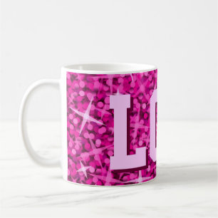 Glitz Rosa skriver ut mugg 'LOL'!