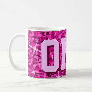 Glitz Rosa skriver ut mugg "OMG"!