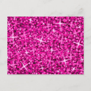 Glitz Rosa-vykort Vykort