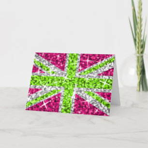 Glitz UK Lime 'Grattis på födelsedagen' hälsning-k Kort