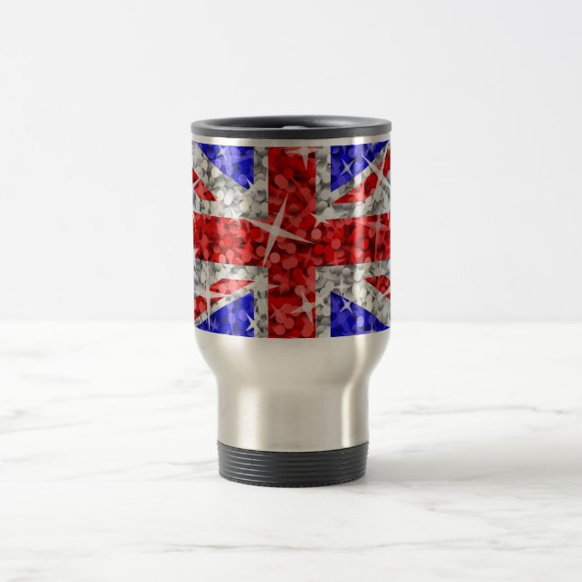 Glitz UK-resande/pendlare mugg (Center)