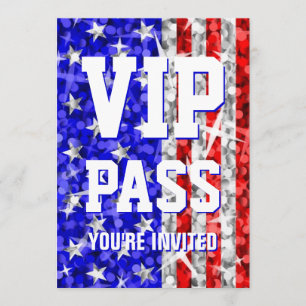 Glitz USA "VIP PASSERAR" inbjudan