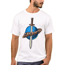 Glitzor9 Crest: Svärd & Ringar Logo T-Shirt