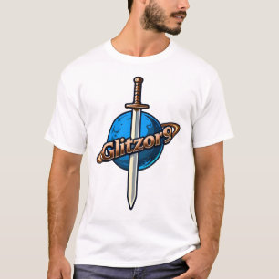 Glitzor9 Crest: Svärd & Ringar Logo T-Shirt