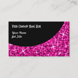 Glitzrosasvarten buktar visitkortmallen visitkort