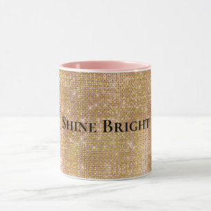Glitzy Champagne Guld Gnistra Glam Glam Mugg