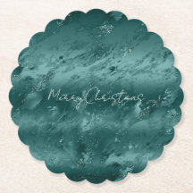 Glitzy Emerald Grönt Ombre Marble